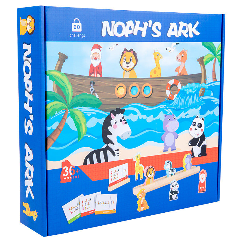 Noah's Ark Sorting & Logic Game – Wooden Problem-Solving Board Game for Kids