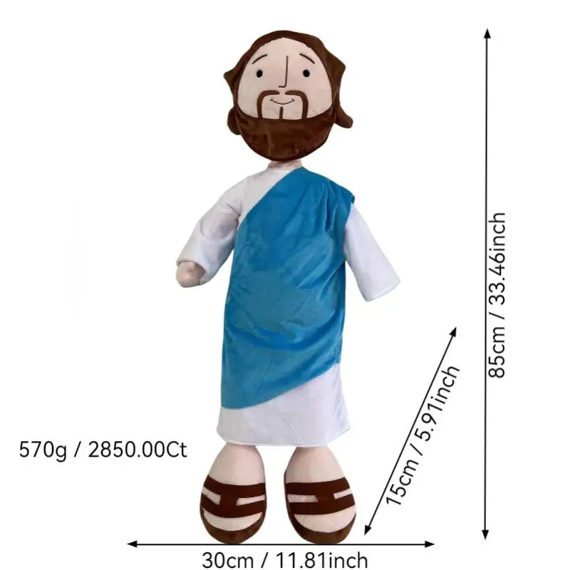 Large 85cm Jesus Plush Toy – A Faithful Companion for Kids and Families