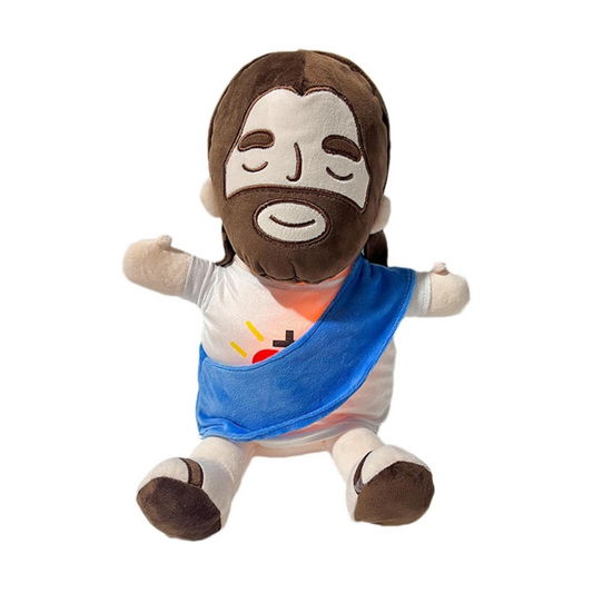 Soothing Jesus Plush Toy - Faithful Companion for Kids