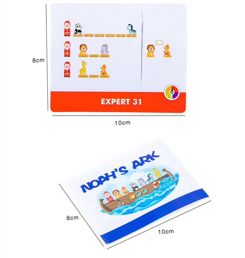 Noah's Ark Sorting & Logic Game – Wooden Problem-Solving Board Game for Kids