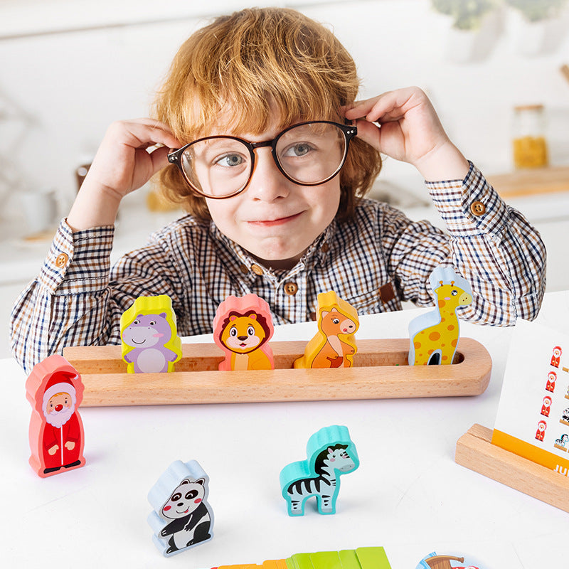 Noah's Ark Sorting & Logic Game – Wooden Problem-Solving Board Game for Kids